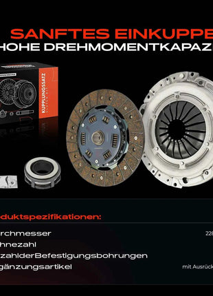 Kit Frizione Frankberg 1x per VW Bora Variant Golf Cabriolet New Beetle Passat Polo Classic Vento Audi A1 Seat Skoda 02A141165M