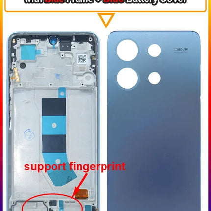 Testato AMOLED LCD per Xiaomi Redmi Note 13 4G 23129RAA4G Display LCD Touch Screen di ricambio con cornice per Redmi Note 13 4G