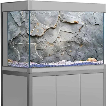 3D Aquarium Background Sticker,  Rock Texture Painting Wallpaper Fish Tank Backdrop Decorations PVC