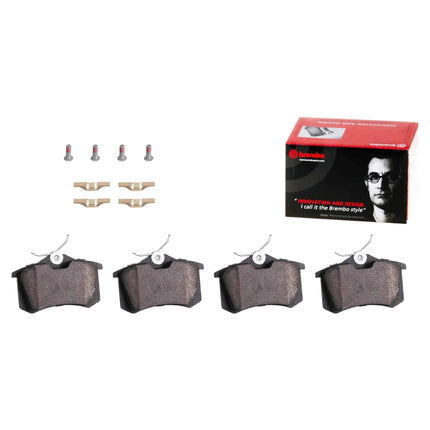 Brembo P85020N Premium Ceramic Rear Disc Brake Pad Set Fit For AUDI/CITROËN/FORD/MG (SAIC)/VW/SEAT/SKODA OE# 1608520380