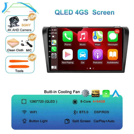 Android 16  video Player Car Radio For Mazda 3 2004 - 2009 2din with BOSE Multimedia Carplay Stereo GPS Head Unit WIFI+4G