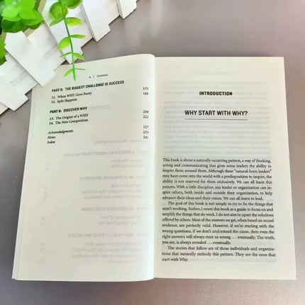 Trova il tuo motivo e inizia con il perché di Simon Sinek, libro motivazionale di gestione e leadership aziendale, in inglese, in brossura.