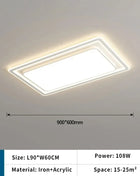 Lampada da soggiorno moderna con telecomando Lampada da soffitto a LED semplice Decorazioni per la casa Lampada da camera da letto Apparecchio di illuminazione per sala da pranzo per interni
