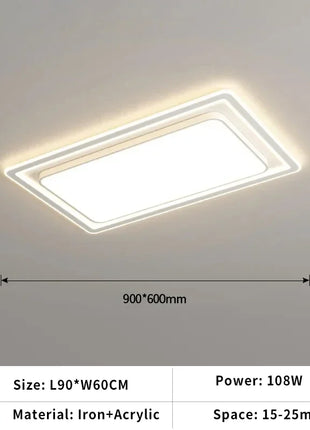 Lampada da soggiorno moderna con telecomando Lampada da soffitto a LED semplice Decorazioni per la casa Lampada da camera da letto Apparecchio di illuminazione per sala da pranzo per interni