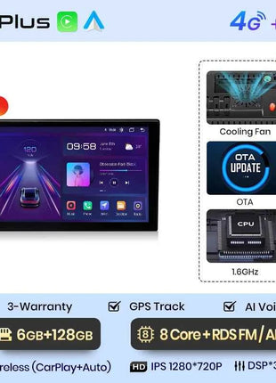 Junsun 7 9 10 inch Universal CarPlay Android Auto Car Radio For VW Fiat Renault Nissan Hyundai GPS Multimedia autoradio Stereo