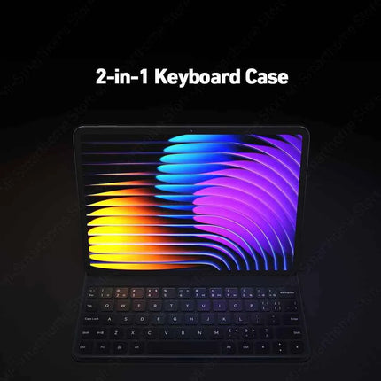 Original Xiaomi Pad 7/7 Pro Keyboard Double-Sided Case English 64-key For Mi Tablet 7/7Pro Magnetic Keyboard PU Protective Cover
