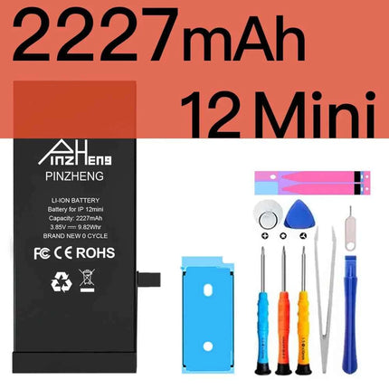 PINZHENG Real High Capacity Battery For iPhone X XR XS Max 12 13 Mini Pro Max 11 Pro Max Replacement Bateria Warranty One Year