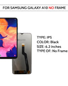 Per Samsung Galaxy A10 A105 Display LCD Touch Screen Digitizer Assembly 6.2 