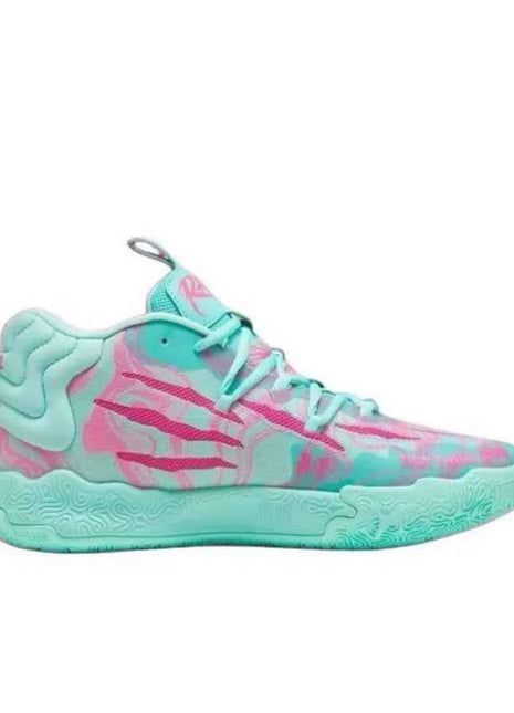 Scarpe da Basket Puma MB.03 da Uomo: Eleganti, Comode, Minimaliste, Ammortizzate e Resistenti in Blu e Rosso 310511-01