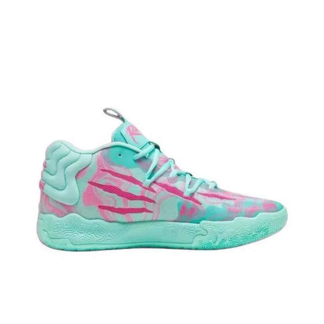 Scarpe da Basket Puma MB.03 da Uomo: Eleganti, Comode, Minimaliste, Ammortizzate e Resistenti in Blu e Rosso 310511-01