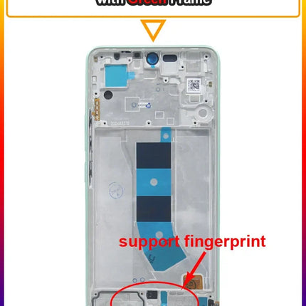 Testato AMOLED LCD per Xiaomi Redmi Note 13 4G 23129RAA4G Display LCD Touch Screen di ricambio con cornice per Redmi Note 13 4G