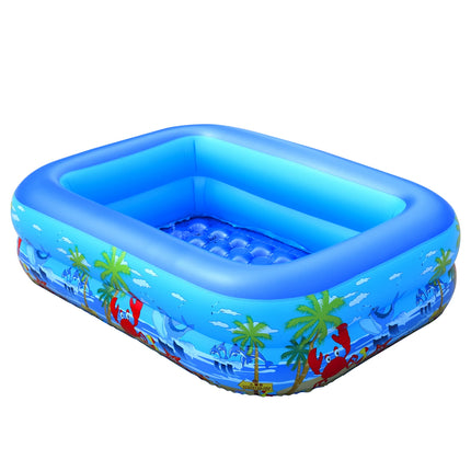 Piscina gonfiabile per bambini, bambini piccoli, adulti, piscina gonfiabile in PVC per feste acquatiche interne ed esterne, blu