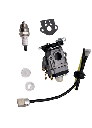 Kit Carburatore da 15mm per Decespugliatore 43CC 52CC 47CC 49CC con Guarnizione, Tubo, Filtro Benzina e Candela per CG430 CG520 BC430 BC520