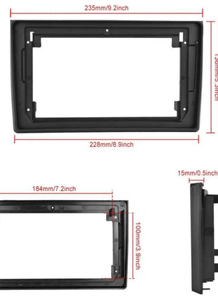 Cornici per autoradio Android per Audi A4 2 3 B6 B7 S4 RS4 2000 - 2009, pannello radio auto, cablaggio 16PIN, decoder CANBUS
