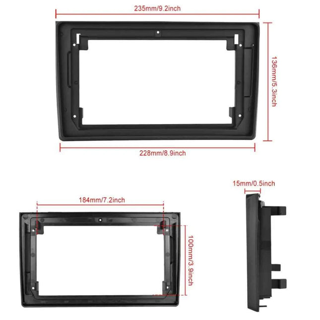 Cornici per autoradio Android per Audi A4 2 3 B6 B7 S4 RS4 2000 - 2009, pannello radio auto, cablaggio 16PIN, decoder CANBUS