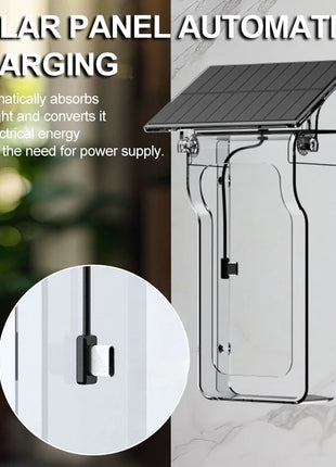 Campanello senza fili Copertura solare per carica pioggia Porta digitale Peephol Tuya Wifi Telecamera di sicurezza Citofono Video Smart Ring Campanello per porta