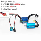 2435/2440/2838/2847 Brushless Motor 35A/45A ESC Combo for Wltoys 124016 Remo Hobby XLH Timaya Redcat 1/12 1/14 1/16 RC Boat Car