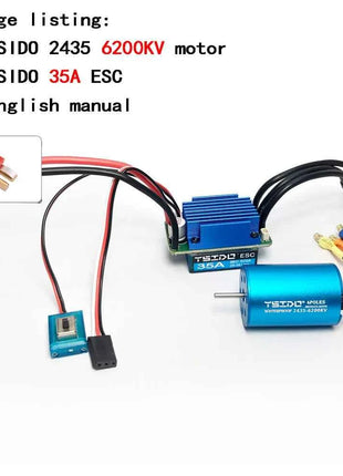2435/2440/2838/2847 Brushless Motor 35A/45A ESC Combo for Wltoys 124016 Remo Hobby XLH Timaya Redcat 1/12 1/14 1/16 RC Boat Car