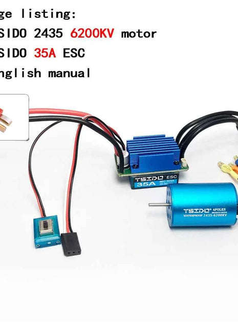 2435/2440/2838/2847 Brushless Motor 35A/45A ESC Combo for Wltoys 124016 Remo Hobby XLH Timaya Redcat 1/12 1/14 1/16 RC Boat Car