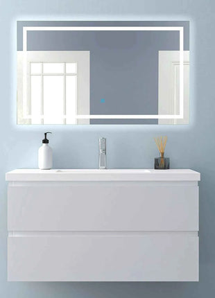 Hanging Bathroom Cabinet With Wash Basin, Width 99x44.5x52 cm, With 2 Drawers, Modern Style Bathroom Cabinet With Cushioned Closure Function, Matte White.
