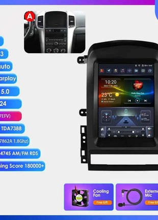 Hizpo 9.7" 2 Din Android Auto Car Radio for Chevrolet Captiva Sport 2006 - 2012 Multimedia Video Player Carplay  for Tesla Style