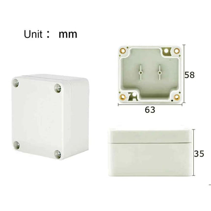Project Junction Box for Electrical Cable Outdoor DIY Sealed IP67 Enclosure Wire Box 115x90x55mm Waterproof Electronic Cases