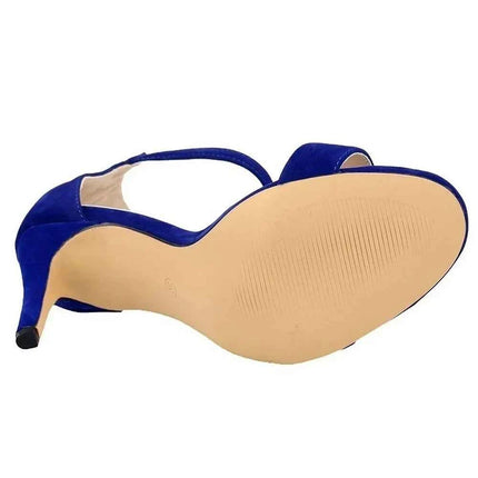 Nuove Scarpe da Donna Sexy con Tacco Alto 9cm, Sandali Estivi con Cinturino alla Caviglia, Scarpe da Festa e Matrimonio Rosse