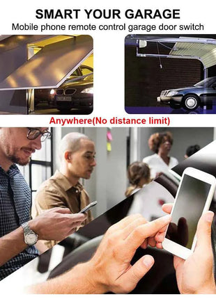 Tuya WiFi Smart Garage Door Opener Switch Sliding Gate Controller Work With Alexa Echo Google Home SmartLife APP Remote Control