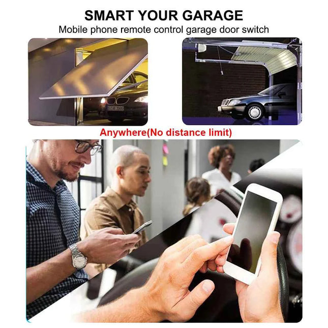 Tuya WiFi Smart Garage Door Opener Switch Sliding Gate Controller Work With Alexa Echo Google Home SmartLife APP Remote Control