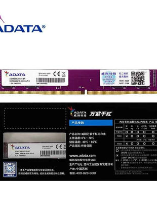 Ram ADATA PC ddr4 Ram 8GB 16GB 2666MHz Or 3200MHz DIMM Desktop Memory Support Motherboard PC4 4G 8G 16G 2666 2400 MHZ