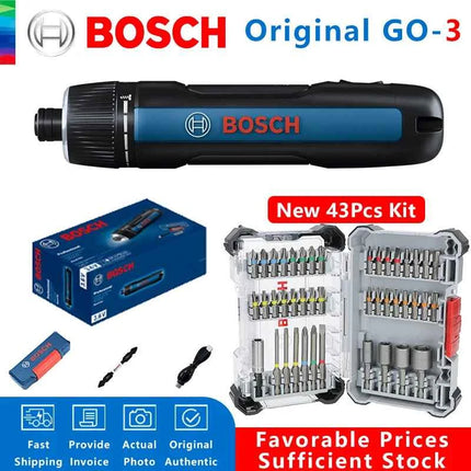 BOSCH GO 3 Cordless Screwdriver 3.6V Lithium-ion Battery Rechargeable Cordless Drill with Box Bosch go3 Professional Tool Set