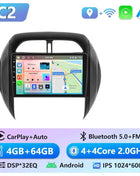 Podofo 6+128G Wireless CarPlay Android Auto Radio for Toyota RAV4 2003-2005(LHD) Car Multimedia Player GPS WIFI 2 Din Autoradio