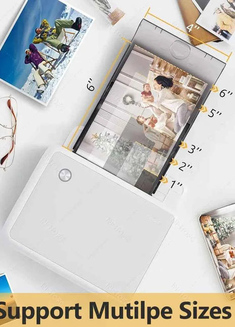 300dpi CP4000l 4x6 Inch Portable Full Color Photo Picture Printer Mini Househeld Thermal Sublimation and Paper Ribbon Home use