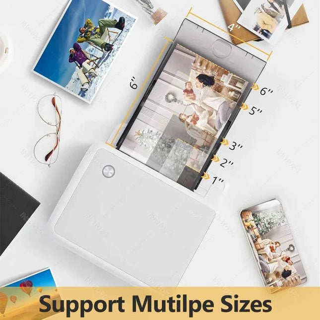 300dpi CP4000l 4x6 Inch Portable Full Color Photo Picture Printer Mini Househeld Thermal Sublimation and Paper Ribbon Home use
