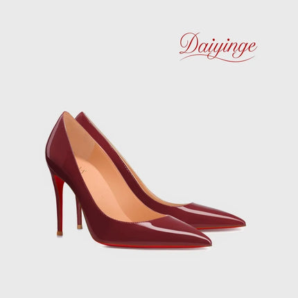 Tacchi da Donna 2026 Nuovi di Lusso Firmati di Alta Qualità con Suola Rossa, Tacchi Alti a Punta, Stiletto, Scarpe Eleganti Sexy da 12 cm