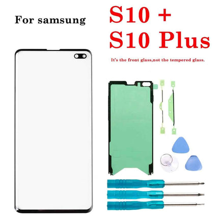 1Set Nuovo Display LCD Frontale In Vetro Esterno Touch Screen Esterno Pannello Obiettivo Per Samsung Galaxy S8 S9 S10 S20 Nota 8 9 10 Plus Ultra