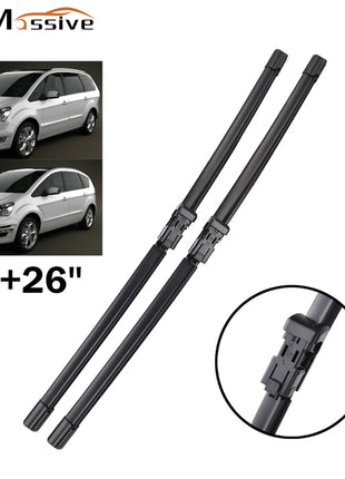 30 "26" Anteriore Winodw Parabrezza Spazzole Tergicristallo Set Kit Per Ford Galaxy S-Max 2007 2008 2009 2010 2011 2012 2013 2014 2015