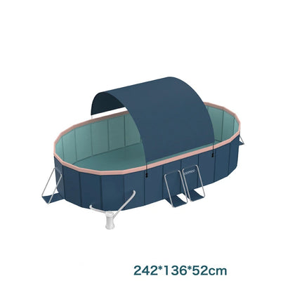 Nuova piscina pieghevole non gonfiabile per la famiglia Summer Water Party Home Outdoor Garden Backyard 1.6m 2.1m 2.6m 3m 3.6m