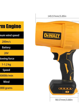 NUOVO DEWALT D317 20V Soffiatore a batteria al litio, 1080W 30000RPM, velocità variabile, portatile per la pulizia di giardini e cortili esterni