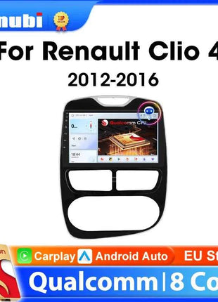 Srnubi 2 Din Android Carplay Car Radio for Renault Clio 4 2012 - 2019 Multimedia Player 2Din GPS Stereo 4G WIFI DVD Head Unit