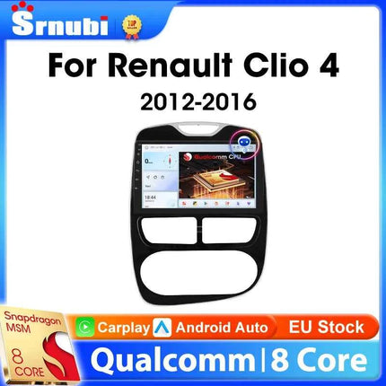 Srnubi 2 Din Android Carplay Car Radio for Renault Clio 4 2012 - 2019 Multimedia Player 2Din GPS Stereo 4G WIFI DVD Head Unit