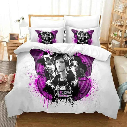 Game Life Is Strange Before The Storm Bedding Set,Duvet Cover Set,King Queen Twin Size Quilt Cover Set for Boys Girls Adult