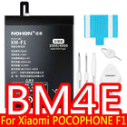 NOHON BM53 BM3L BM4E BM47 Battery For Xiaomi Mi 10T Pro Lite 9T 11T 8 9 10 10S 11 12 12X Max3 Mix 4 2 2S POCO F1 F2 Pro F3 M3 A3
