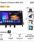 Srnubi Car Radio For Renault Megane 3 Fluence Samsung SM3 2008-2014 Multimedia Player Carplay Android Auto Autoradio Navigatore
