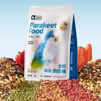 YEE Professional Parrot Food-Nutrient-Rich Pellet Blend for African Greys,Caiques&Conures|Fortified with Nuts,Fruits&Probiotics