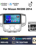 Podofo 9INCH AI Voice Android  2din Car Radio for NV200 NV 200 2009-2014 CarPlay Car Stereo Android Auto 4G GPS Navigation WiFi