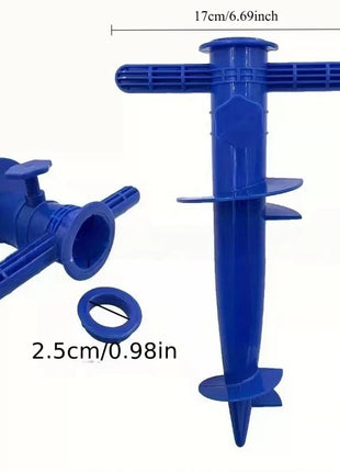 1Pc Ombrello Sabbia Ancoraggio Base di Plastica Regolabile Sole Spiaggia Patio Sabbia Terra Strumenti di Fissaggio Supporto di Ancoraggio Spike Auger Strumenti Sole