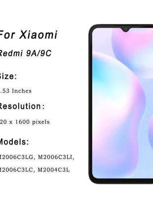 9A/9C IPS LCD per Redmi 9A/9C Display Touch Screen Digitizer Parti di Montaggio Per Xiaomi Redmi 9C/9A Con Telaio LCD