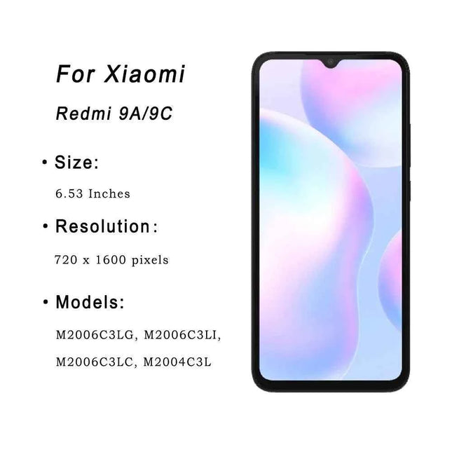 9A/9C IPS LCD per Redmi 9A/9C Display Touch Screen Digitizer Parti di Montaggio Per Xiaomi Redmi 9C/9A Con Telaio LCD
