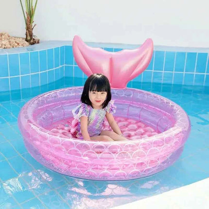 Nuove sirene Piscina gonfiabile Bagno per bambini Casa estiva Piscina all'aperto Piscina quadrata gonfiabile per regali per bambini Ragazza